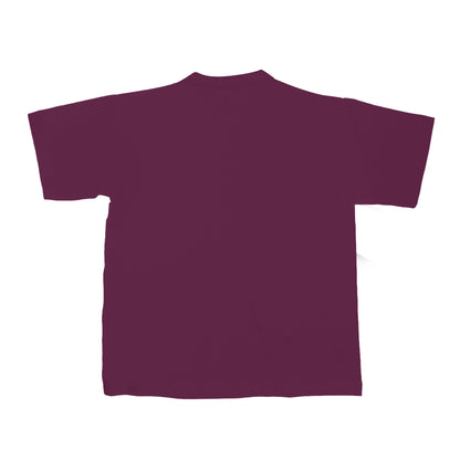 Burgundy - Back - B&C Kids-Childrens Exact 150 Short Sleeved T-Shirt
