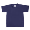 Navy Blue - Front - B&C Kids-Childrens Exact 190 Short Sleeved T-Shirt