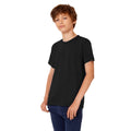 Black - Back - B&C Kids-Childrens Exact 190 Short Sleeved T-Shirt