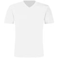 White - Front - B&C Mens Exact V-Neck Short Sleeve T-Shirt