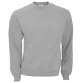 Heather Grey - Front - B&C Mens Crew Neck Sweatshirt Top