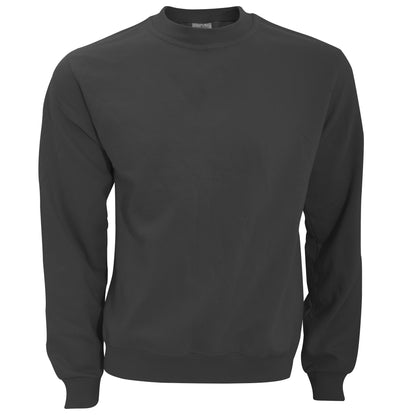 Anthracite - Front - B&C Mens Crew Neck Sweatshirt Top