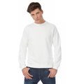 White - Back - B&C Mens Crew Neck Sweatshirt Top