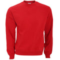 Red - Front - B&C Mens Crew Neck Sweatshirt Top