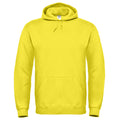 Solar Yellow - Front - B&C Unisex Adults Hooded Sweatshirt-Hoodie
