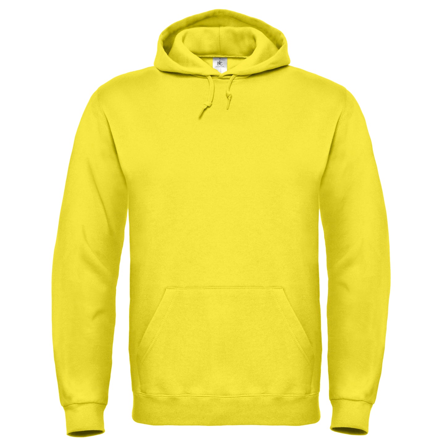 Solar Yellow - Front - B&C Unisex Adults Hooded Sweatshirt-Hoodie