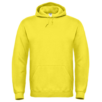 Solar Yellow - Front - B&C Unisex Adults Hooded Sweatshirt-Hoodie