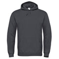 Anthracite - Front - B&C Unisex Adults Hooded Sweatshirt-Hoodie