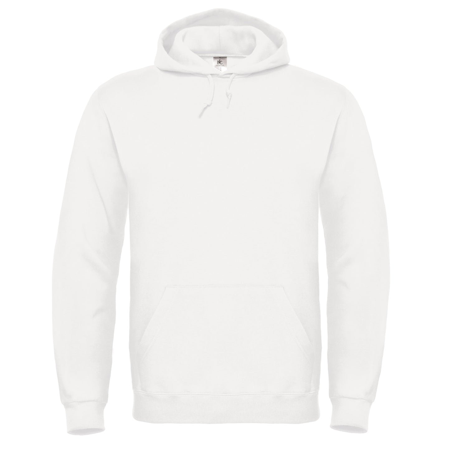White - Front - B&C Unisex Adults Hooded Sweatshirt-Hoodie