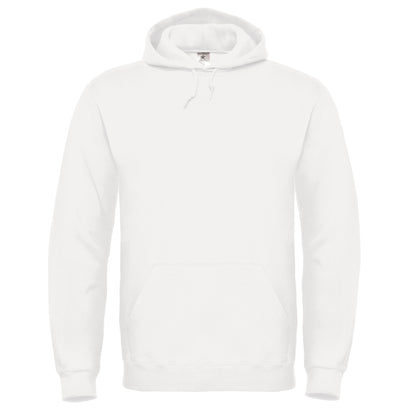 White - Front - B&C Unisex Adults Hooded Sweatshirt-Hoodie