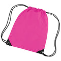 Fuchsia - Front - Bagbase Premium Gymsac Water Resistant Bag (11 Litres)