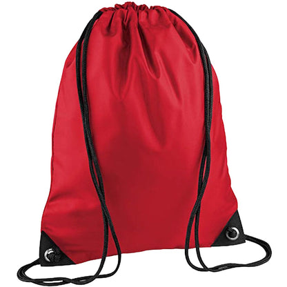 Classic Red - Front - Bagbase Premium Gymsac Water Resistant Bag (11 Litres)