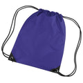 Purple - Front - Bagbase Premium Gymsac Water Resistant Bag (11 Litres)