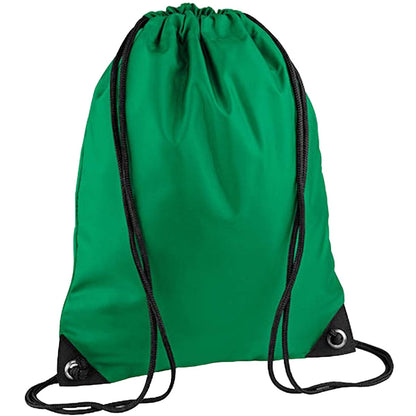 Kelly Green - Front - Bagbase Premium Gymsac Water Resistant Bag (11 Litres)