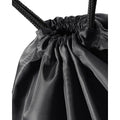 Black - Back - Bagbase Premium Gymsac Water Resistant Bag (11 Litres)