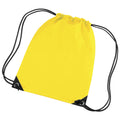 Yellow - Back - Bagbase Premium Gymsac Water Resistant Bag (11 Litres)