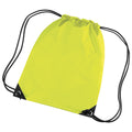 Fluoresent Yellow - Front - Bagbase Premium Gymsac Water Resistant Bag (11 Litres)