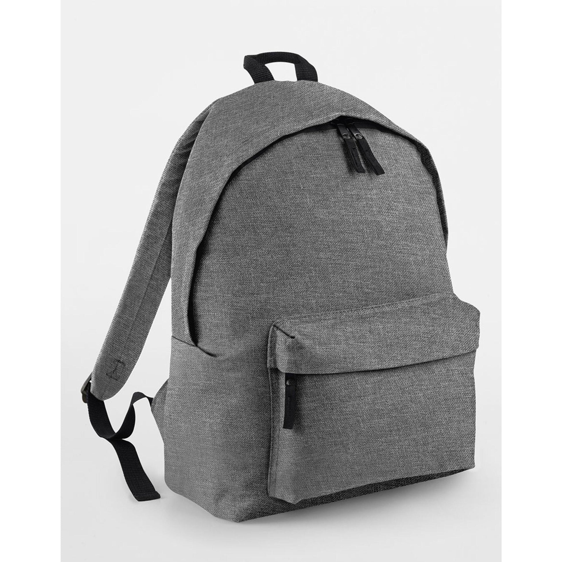 Grey Marl - Back - Bagbase Fashion Backpack - Rucksack (18 Litres)