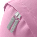 Classic Pink-Light Grey - Side - Bagbase Junior Fashion Backpack - Rucksack (14 Litres)