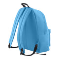 Surf Blue- Graphite Grey - Back - Bagbase Junior Fashion Backpack - Rucksack (14 Litres)