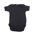 Organic Black - Front - Babybugz Baby Bodysuit - Baby And Toddlerwear