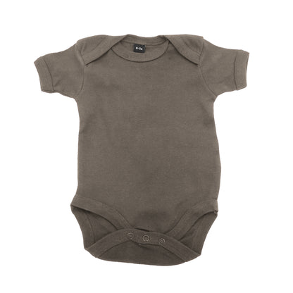 Organic Camouflage Green - Front - Babybugz Baby Bodysuit - Baby And Toddlerwear