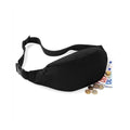 Black - Back - Bagbase Adjustable Belt Bag (2.5 Litres)
