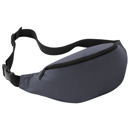 Graphite - Front - Bagbase Adjustable Belt Bag (2.5 Litres)