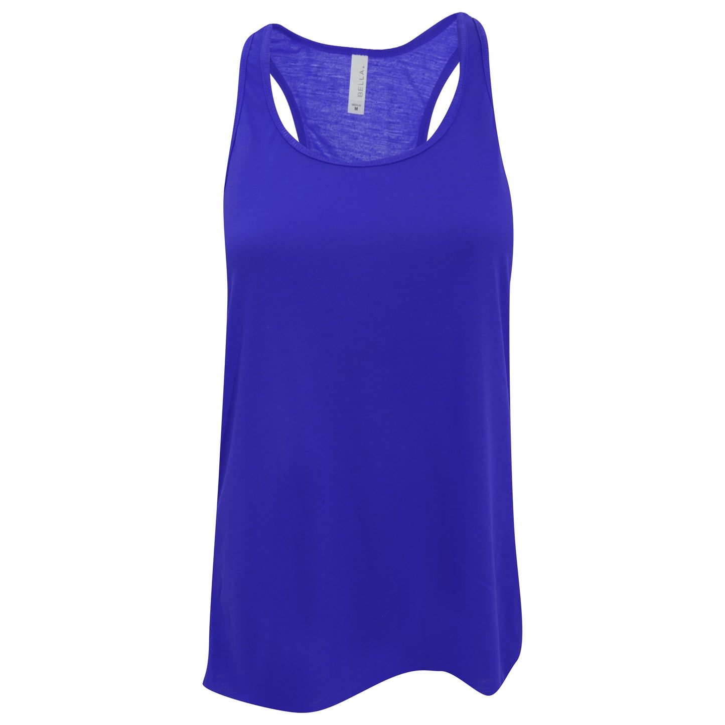 True Royal - Front - Bella Ladies-Womens Flowy Racerback Tank Top