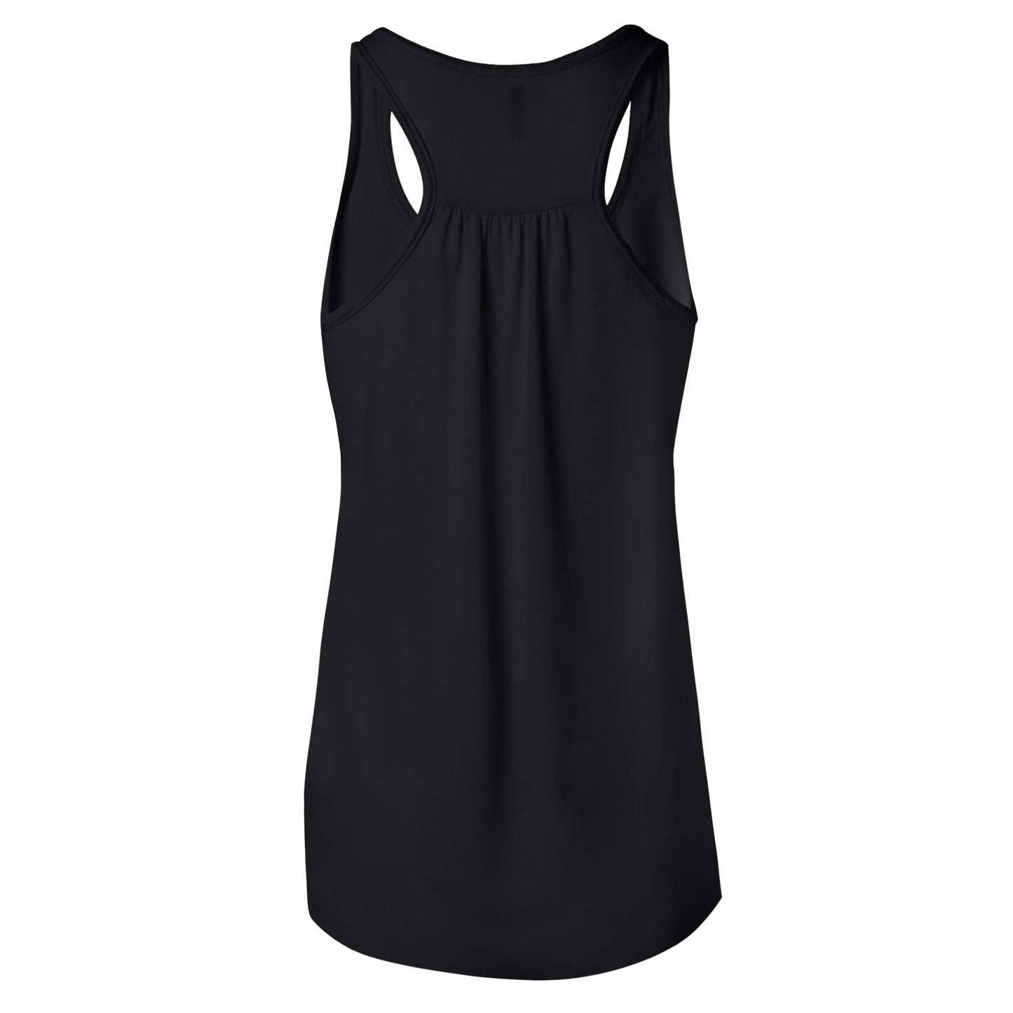 Black - Back - Bella Ladies-Womens Flowy Racerback Tank Top