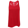 Red - Front - Bella Ladies-Womens Flowy Racerback Tank Top
