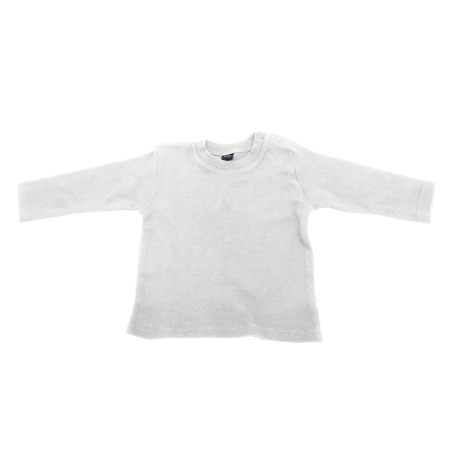White - Front - Babybugz Baby Girl Long Sleeve Tee - Baby And Toddlerwear