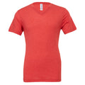 Light Red Triblend - Front - Canvas Mens Triblend V-Neck Short Sleeve T-Shirt