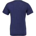 Navy Triblend - Back - Canvas Mens Triblend V-Neck Short Sleeve T-Shirt