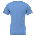 Blue Triblend - Back - Canvas Mens Triblend V-Neck Short Sleeve T-Shirt
