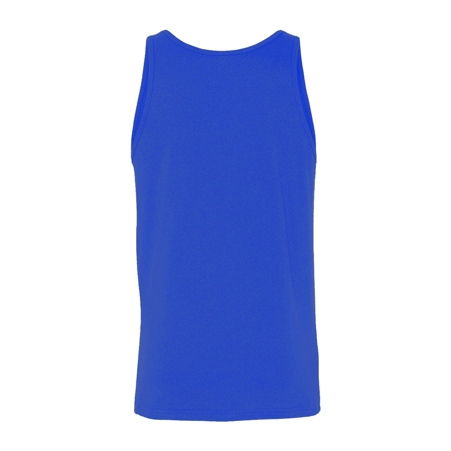True Royal - Back - Canvas Adults Unisex Jersey Sleeveless Tank Top