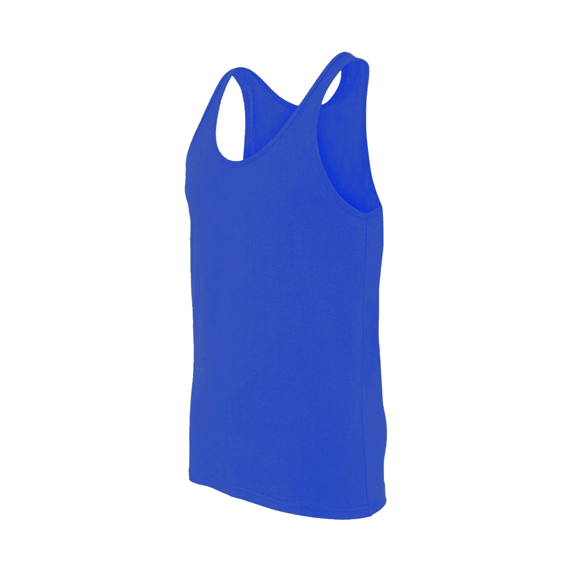 True Royal - Side - Canvas Adults Unisex Jersey Sleeveless Tank Top