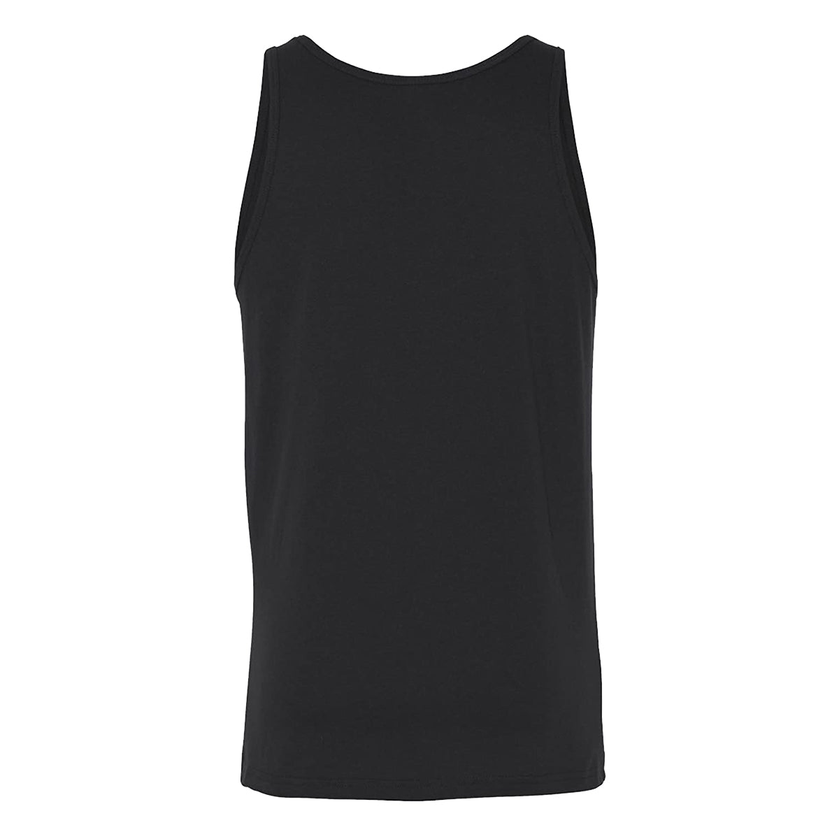 Black - Back - Canvas Adults Unisex Jersey Sleeveless Tank Top