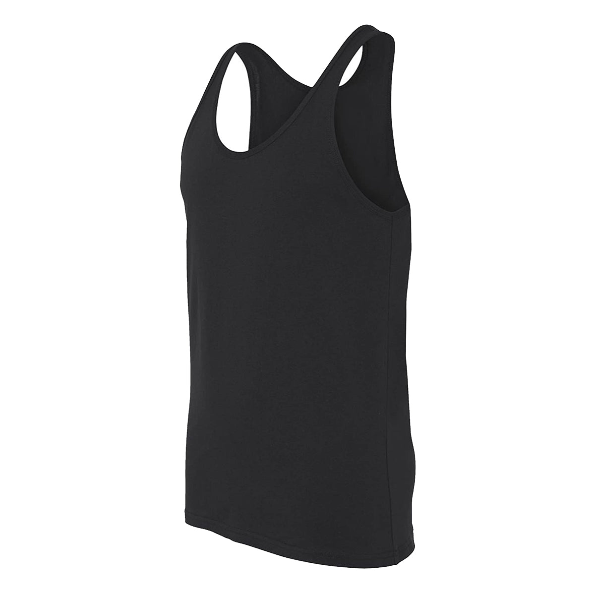 Black - Side - Canvas Adults Unisex Jersey Sleeveless Tank Top