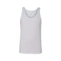 White - Front - Canvas Adults Unisex Jersey Sleeveless Tank Top