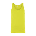 Neon Yellow - Front - Canvas Adults Unisex Jersey Sleeveless Tank Top