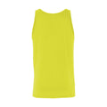 Neon Yellow - Back - Canvas Adults Unisex Jersey Sleeveless Tank Top