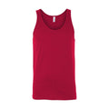 Red - Front - Canvas Adults Unisex Jersey Sleeveless Tank Top