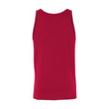 Red - Back - Canvas Adults Unisex Jersey Sleeveless Tank Top