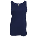 Navy Blue - Front - Canvas Adults Unisex Jersey Sleeveless Tank Top