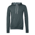 Slate Heather - Front - Bella + Canvas Unisex Pullover Polycotton Fleece Hooded Sweatshirt - Hoodie