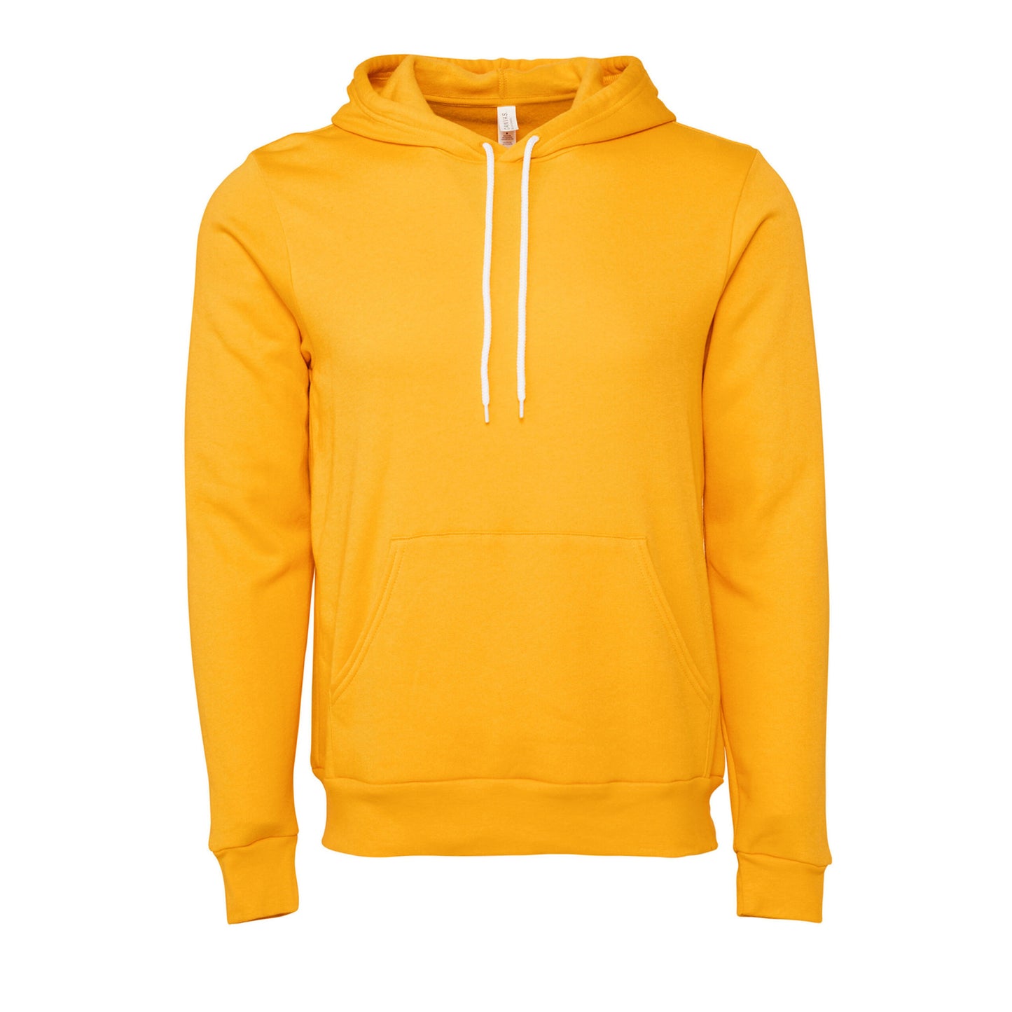 Gold - Front - Bella + Canvas Unisex Pullover Polycotton Fleece Hooded Sweatshirt - Hoodie