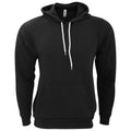 Black - Front - Bella + Canvas Unisex Pullover Polycotton Fleece Hooded Sweatshirt - Hoodie