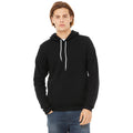 Black - Back - Bella + Canvas Unisex Pullover Polycotton Fleece Hooded Sweatshirt - Hoodie