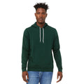 Forest Green - Side - Bella + Canvas Unisex Pullover Polycotton Fleece Hooded Sweatshirt - Hoodie
